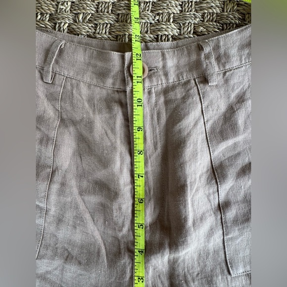 Mod Ref Tan High Waist Linen Shorts Relaxed Fit NWOT Sz Small - Picture 8 of 12